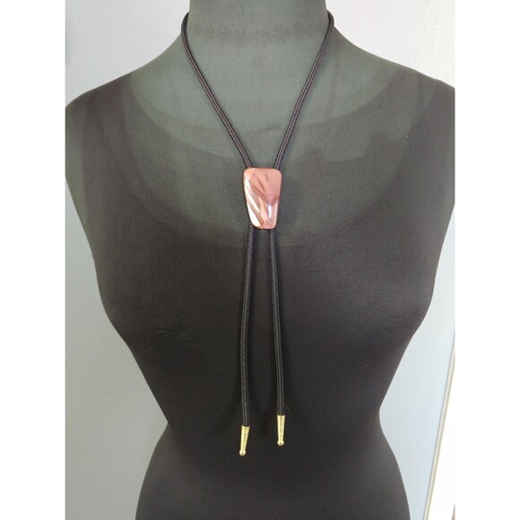 Handcrafted Brown Stone Bolo Tie - Picture 9 of 10